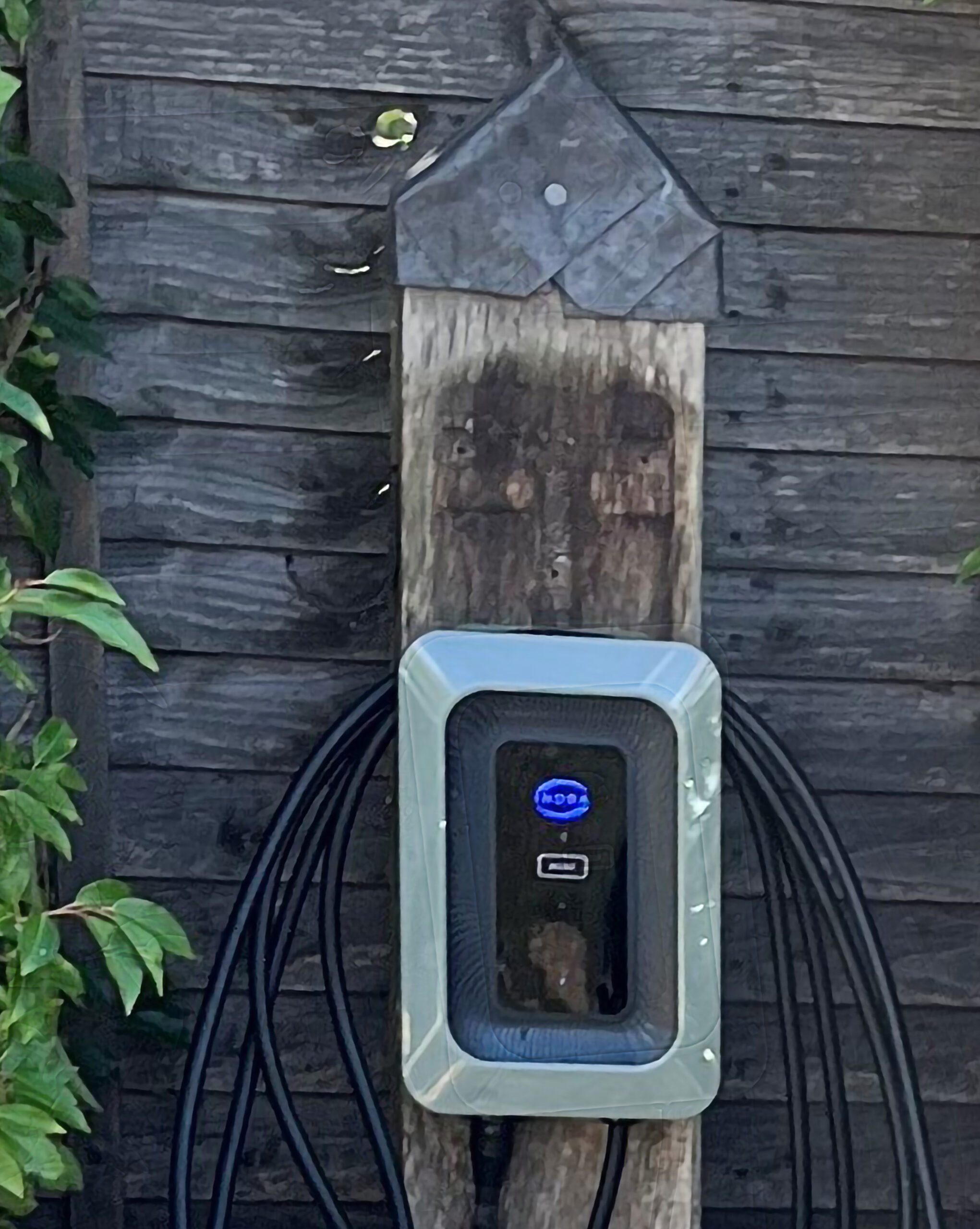 Indra Smart LUX EV charger in Malvern Stone