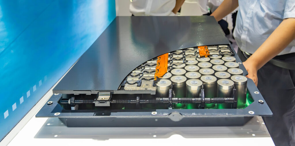 EV battery in production